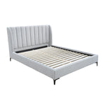 Georgia Boucle King Bed (Mixed Grey)