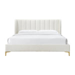 Georgia Boucle King Bed (White)