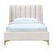 Georgia Fabric King Single Bed (Cream)