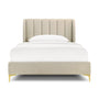 Georgia King Single Bed - Sand Boucle