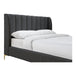 Georgia Boucle Queen Bed (Charcoal)