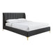 Georgia Boucle Queen Bed (Charcoal)