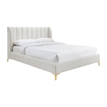 Georgia Boucle Queen Bed (White)