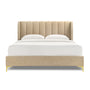 Georgia Queen Bed - Camel Textured Weave