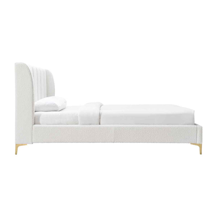 Georgia Boucle Single Bed (White)
