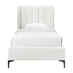 Georgia Boucle Single Bed (White)