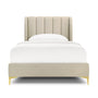 Georgia Single Bed - Sand Boucle