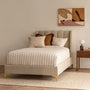Georgia Single Bed - Sand Boucle