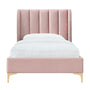 Georgia Single Bed - Blush Velvet