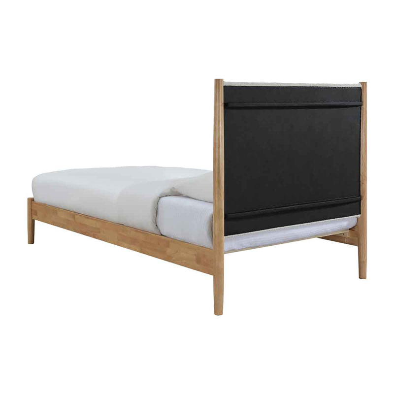 Luna Timber Boucle King Single Bed (White)