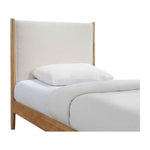 Luna Timber Boucle King Single Bed (White)