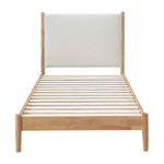 Luna Timber Boucle King Single Bed (White)