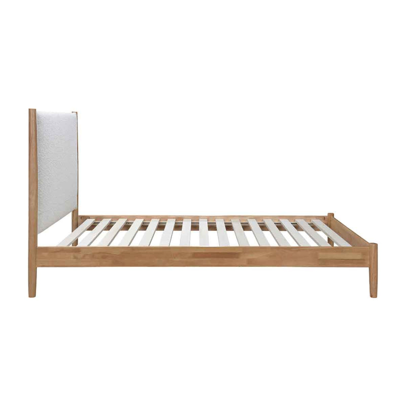 Luna Timber Boucle King Single Bed (White)