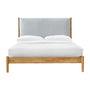 Luna Queen Bed - Light Grey