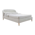 Mabel Boucle Queen Bed (White)