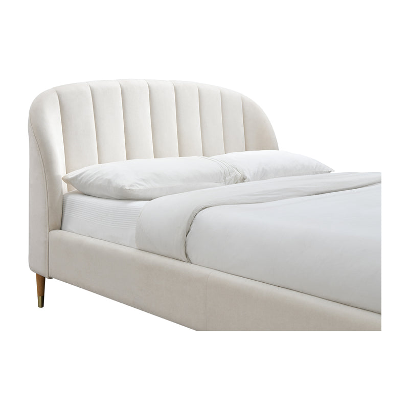 Mabel Queen Bed (Cream)