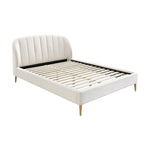 Mabel Queen Bed (Cream)