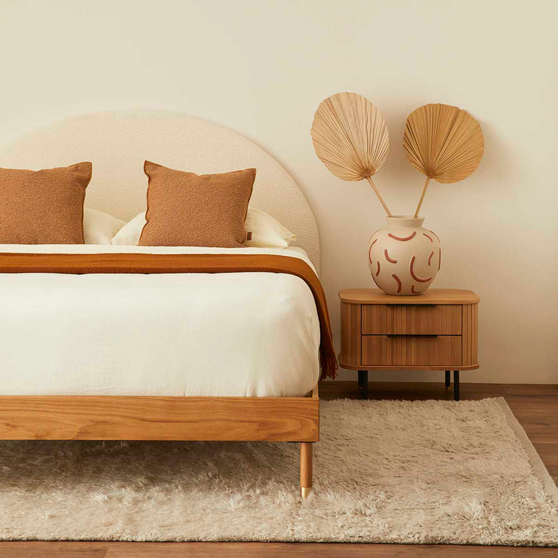 Marlo King Bed Frame (Oak)