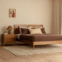 Marlo King Bed - Oak