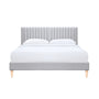 Maya Fabric King Bed - Grey