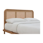 Norah Rattan Queen Bed (Oak)