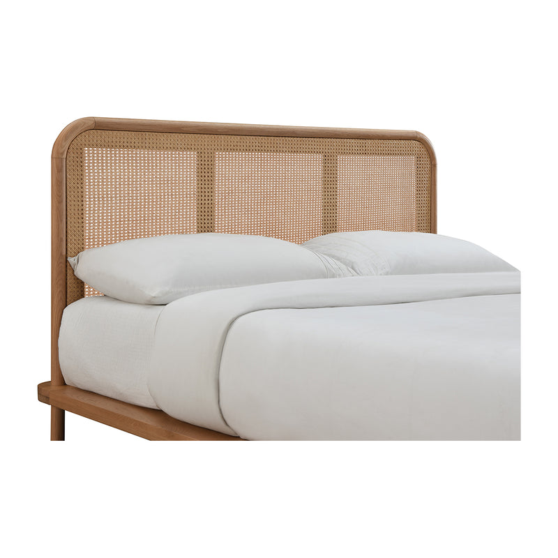 Norah Rattan King Bed (Oak)