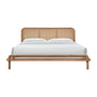 Norah Rattan Queen Bed (Oak) - Norah Rattan Queen Bed (Oak)