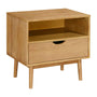 Luna Open Bedside Table - Oak