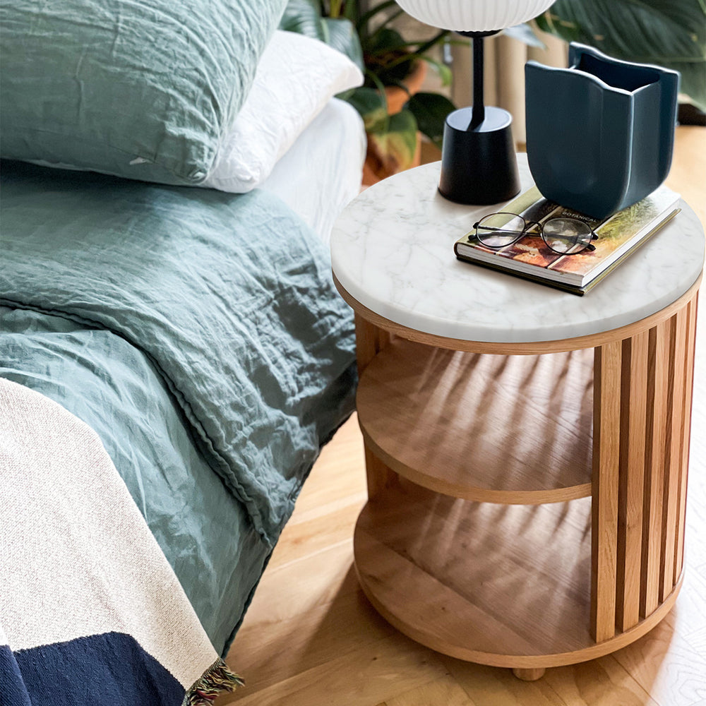 Atlanta Marble Bedside Table
