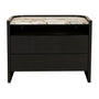 Elsie 2 Drawer Bedside Table - Matt Ocean Marble