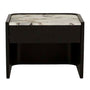 Elsie Bedside - Matt Ocean Marble / Matt Dark Oak / Large