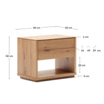 Alguema Bedside Table