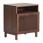 Beyla Bedside Table - Walnut / 53 x 62cm