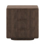 Forma 3 Drawer Bedside Table - Walnut