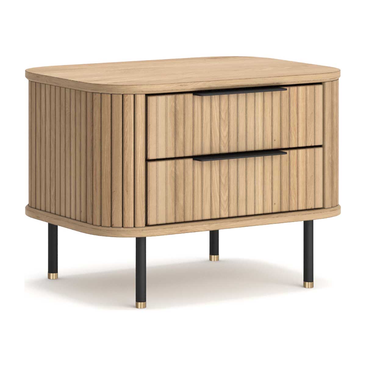 Rio Bedside Table (2 Drawer) – Life Interiors