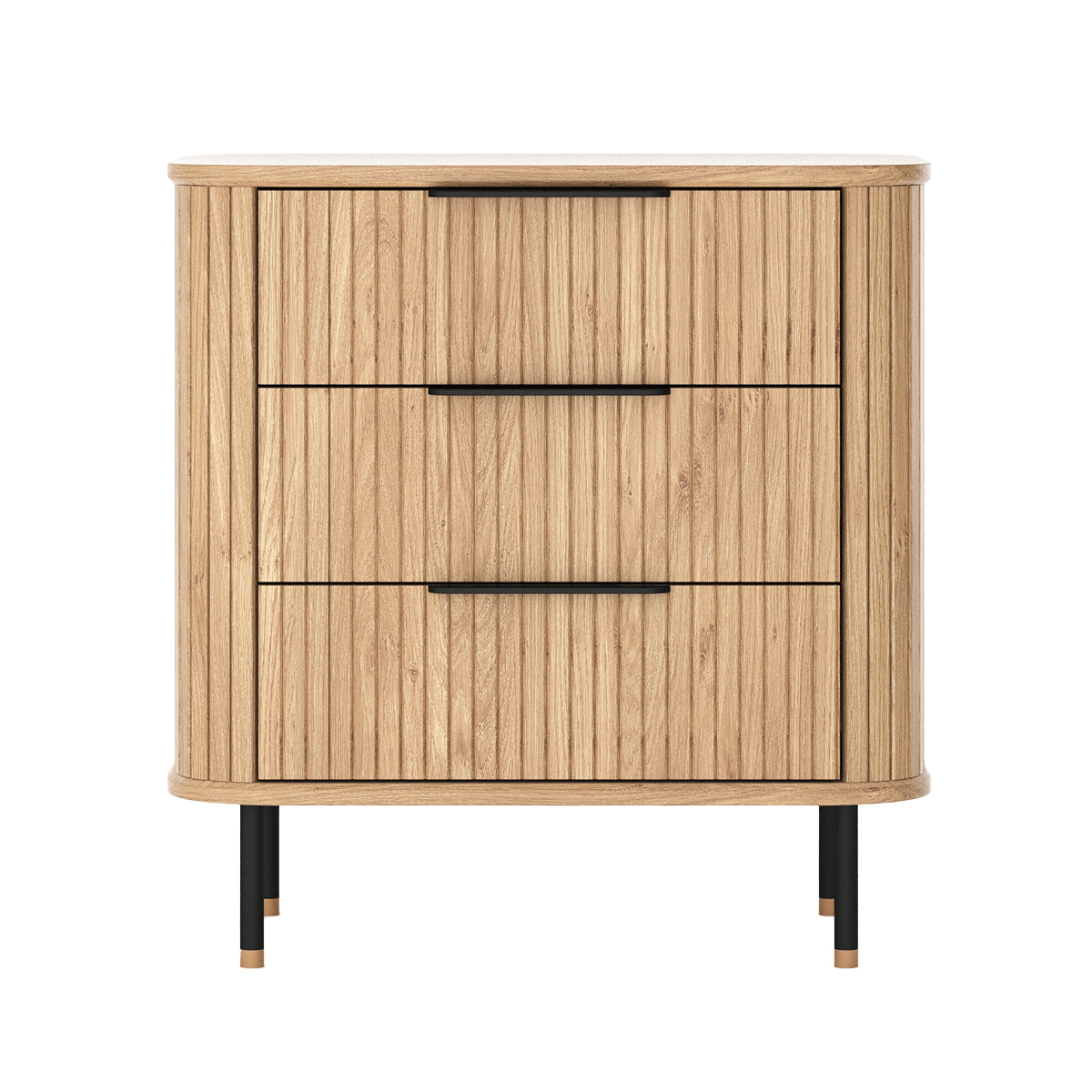 Rio 3 Drawers Bedside Table – Life Interiors