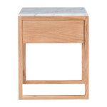 Avalon Marble Rattan Bedside Table