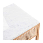 Avalon Marble Rattan Bedside Table