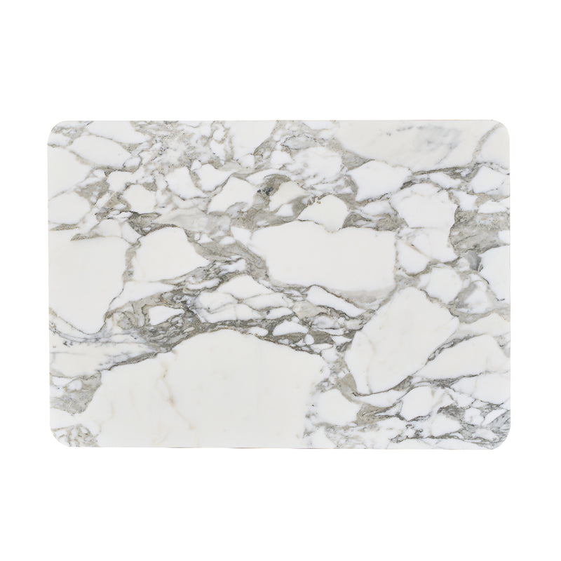 Arabescato Carrara Marble / Black Oak