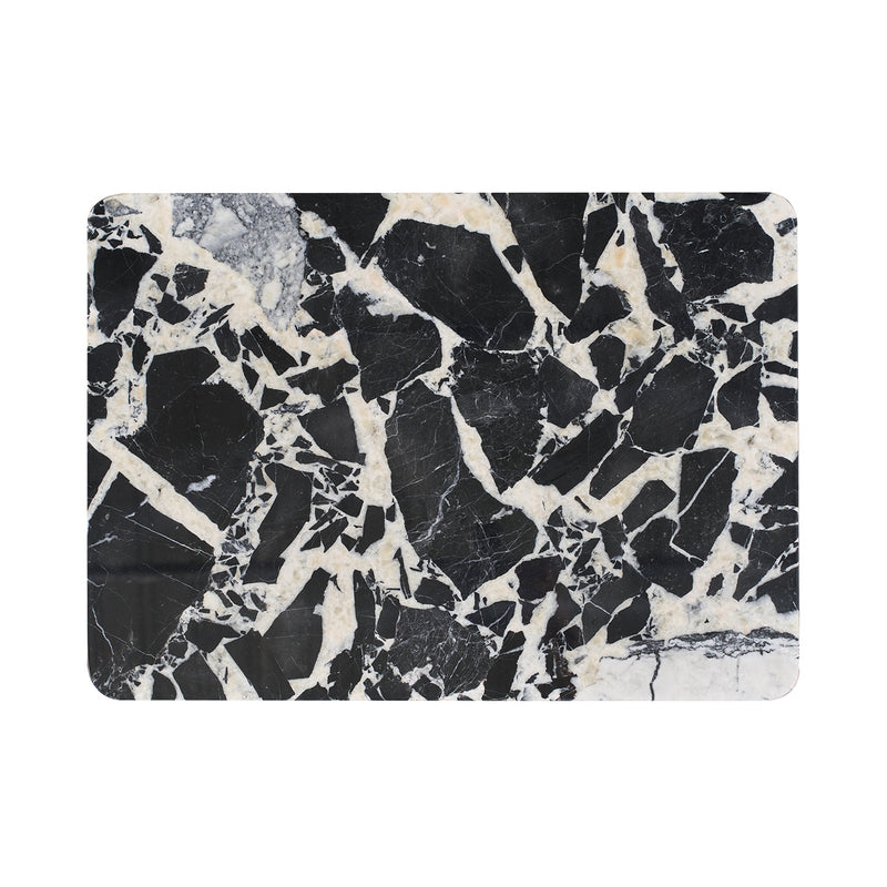 Black Calacatta Viola Marble / Black Oak