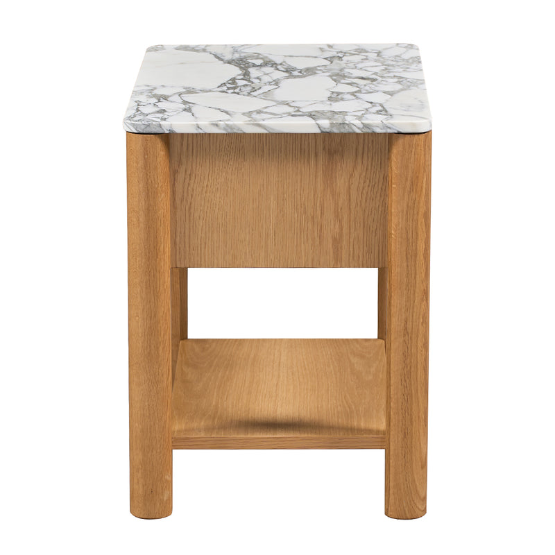 Arabescato Carrara Marble / Oak