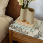 Arabescato Carrara Marble / Oak