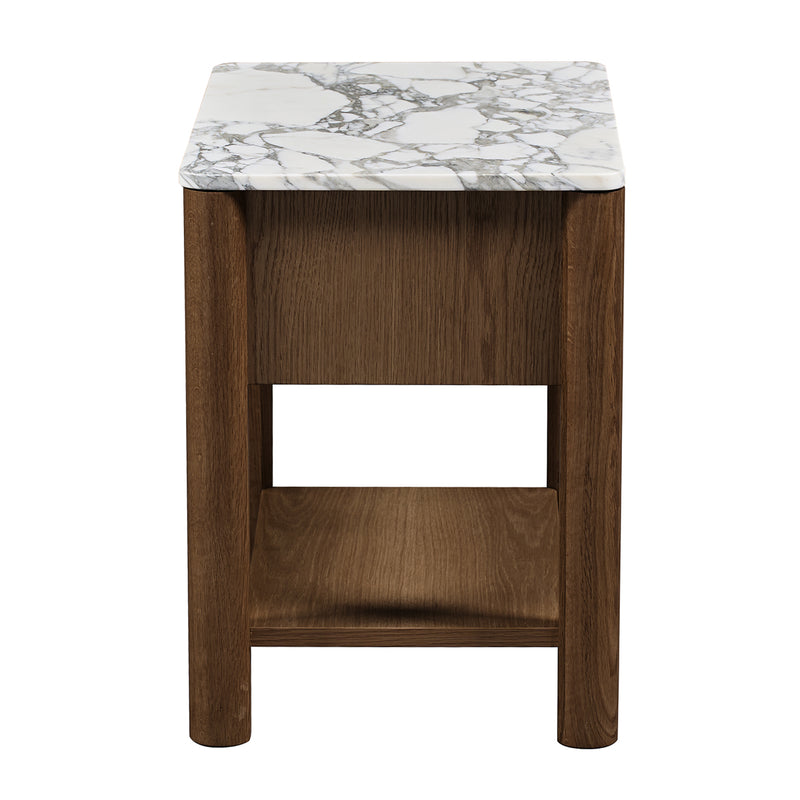 Arabescato Carrara Marble / Walnut