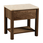Travertine / Walnut