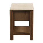 Travertine / Walnut