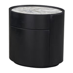 Arabescato Carrara Marble / Black Oak