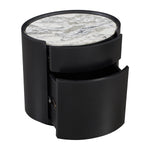 Arabescato Carrara Marble / Black Oak