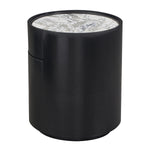 Arabescato Carrara Marble / Black Oak