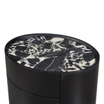 Black Calacatta Viola Marble / Black Oak