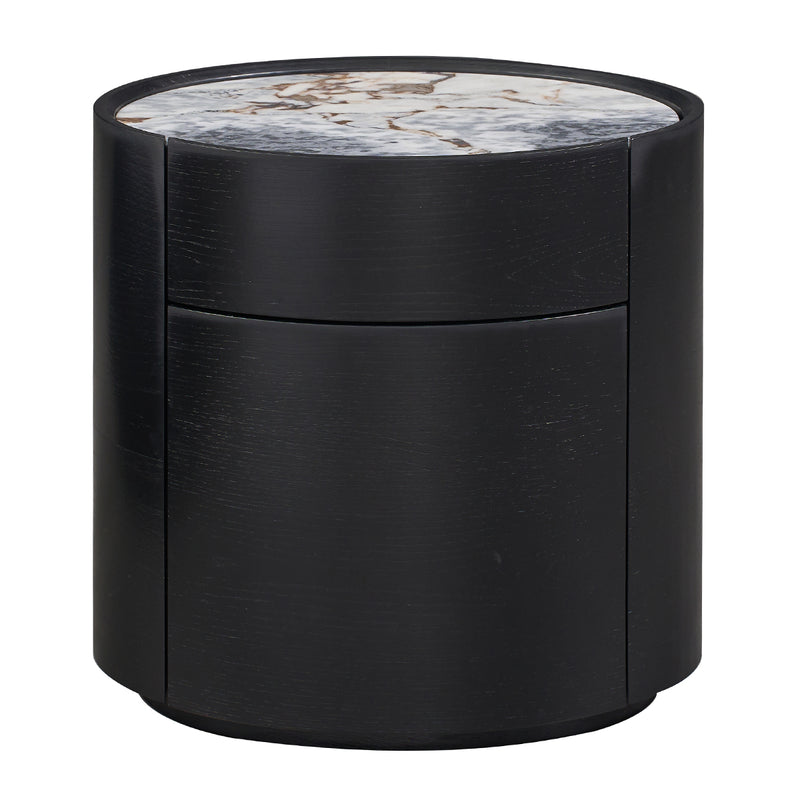 Ocean Storm Marble / Black Oak